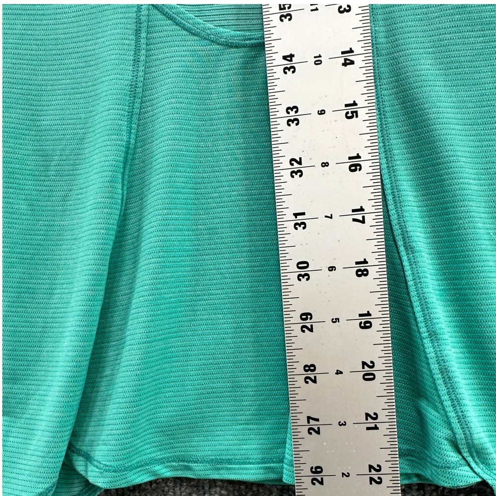 Lululemon Run Righteous Tank Teal Green Cutout Back Activewear Tank Top Women, S - Picture 9 of 9